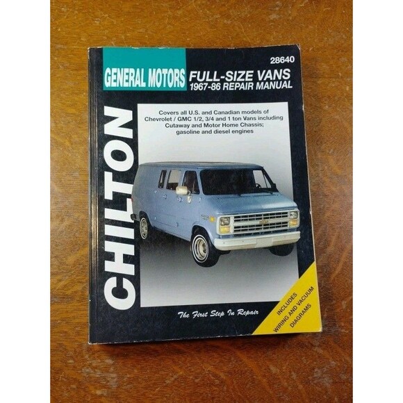 Chilton Gm Full Size Vans 1967-86 Repair Manual - Picture 1 of 6